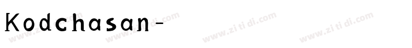 Kodchasan字体转换