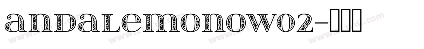 AndaleMonoW02字体转换