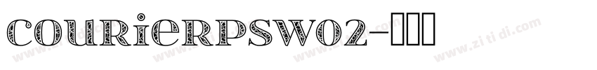 CourierPSW02字体转换