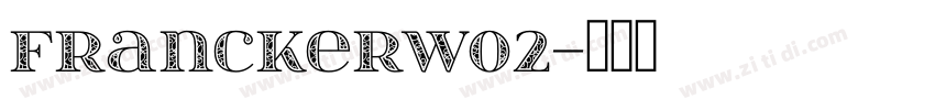 FranckerW02字体转换