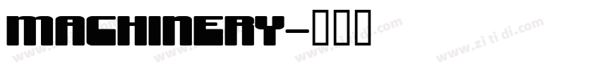 MACHINERY字体转换