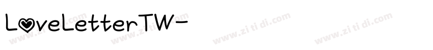 LoveLetterTW字体转换