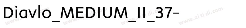 Diavlo_MEDIUM_II_37字体转换