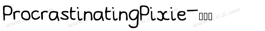 ProcrastinatingPixie字体转换