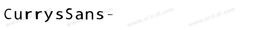 CurrysSans字体转换