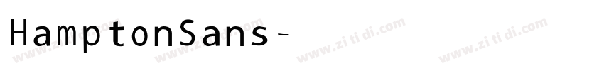 HamptonSans字体转换