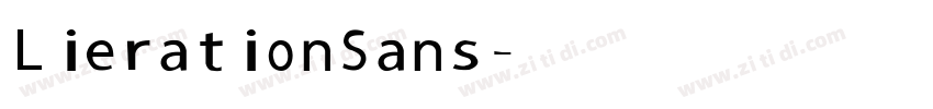 LierationSans字体转换
