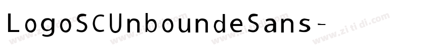 LogoSCUnboundeSans字体转换