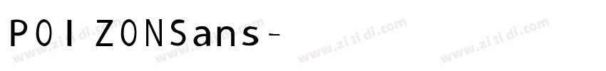 POIZONSans字体转换
