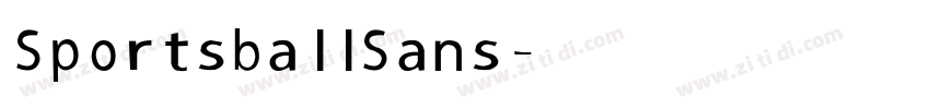 SportsballSans字体转换
