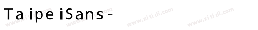 TaipeiSans字体转换