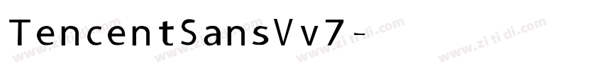 TencentSansVv7字体转换