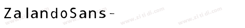 ZalandoSans字体转换