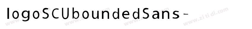 logoSCUboundedSans字体转换
