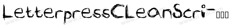 LetterpressCleanScri字体转换 LetterpressCleanScri字体转换