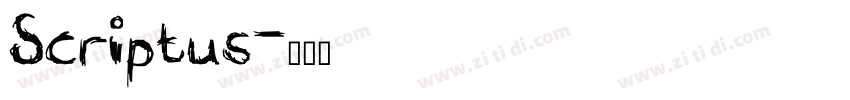Scriptus字体转换