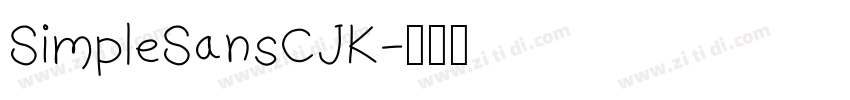 SimpleSansCJK字体转换