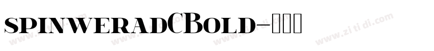 spinweradCBold字体转换