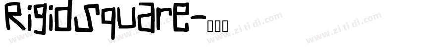 RigidSquare字体转换