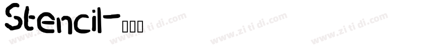 Stencil字体转换