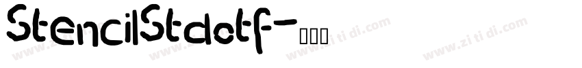 StencilStdotf字体转换