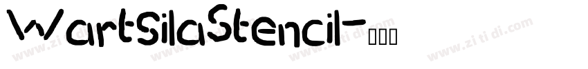 WartsilaStencil字体转换