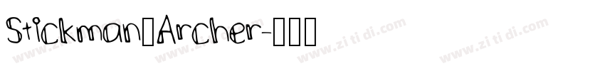 Stickman_Archer字体转换
