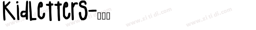 KidLetters字体转换
