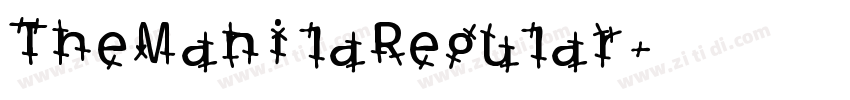 TheManilaRegular字体转换