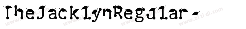 TheJacklynRegular字体转换