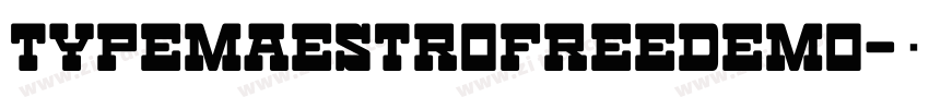 TypeMaestroFreeDemo字体转换
