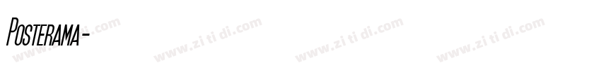 Posterama字体转换