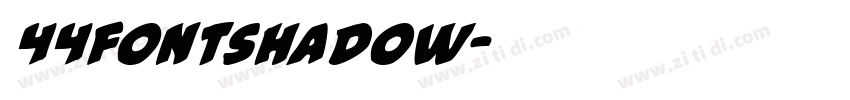 44fontshadow字体转换