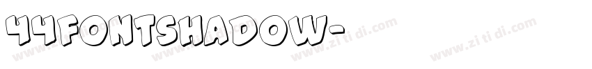 44fontshadow字体转换