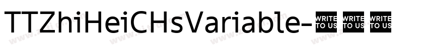 TTZhiHeiCHsVariable字体转换