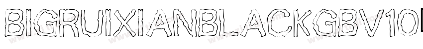 BigruixianBlackGBV10字体转换