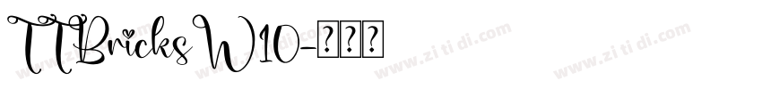 TTBricksW10字体转换