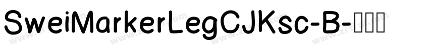 SweiMarkerLegCJKsc-B字体转换