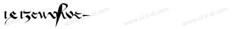 1413cursive字体转换