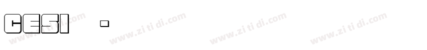 cesi仿宋字体转换