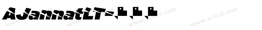 AJannatLT字体转换