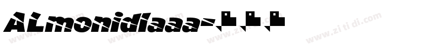 ALmonidlaaa字体转换