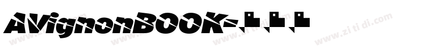 AVignonBOOK字体转换