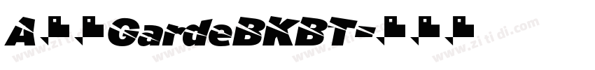 A半天GardeBKBT字体转换