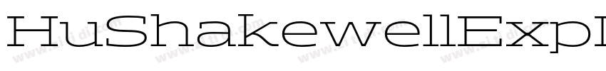HuShakewellExpLtRegu字体转换