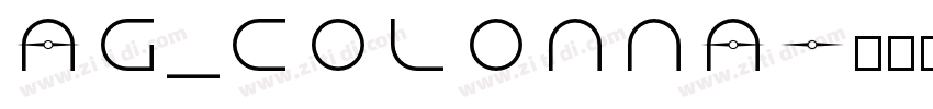 AG_Colonna字体转换