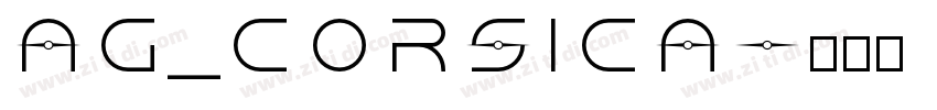 AG_Corsica字体转换