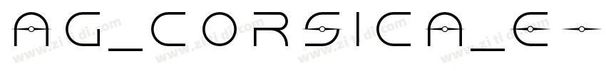 AG_Corsica_E字体转换