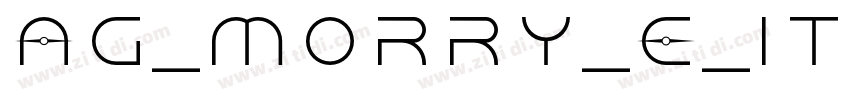 AG_Morry_E_Ita字体转换