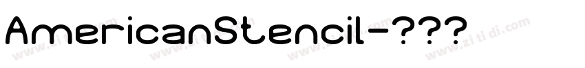 AmericanStencil字体转换
